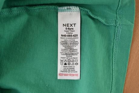 Tričko vel. 5 - 6 let, next,116