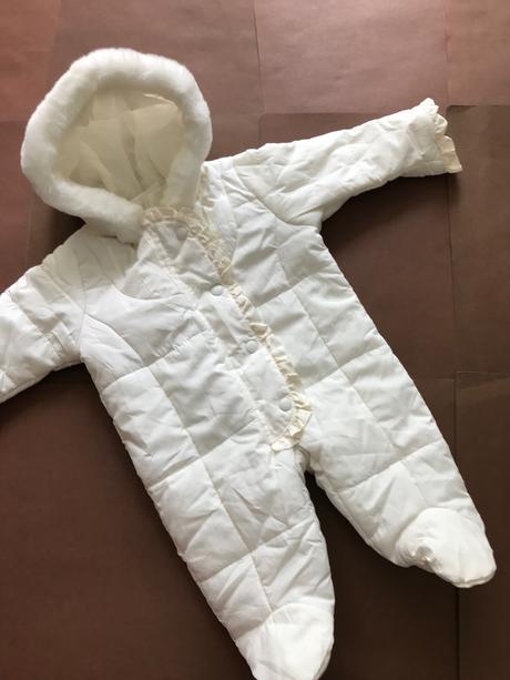 Kombinéza zimní - v.0/3 měs krémové barvy, baby,62