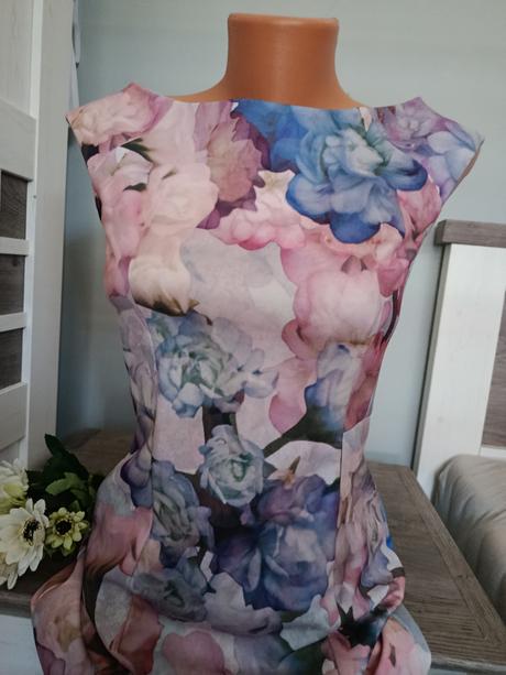 Květované šaty, h&m,s