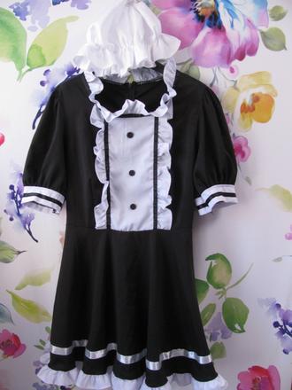 Karnevalový kostým-pokojská, služebna vel.m/152,