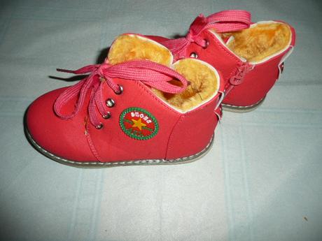 Luxusní boty kožíšek vel 27 stélka 17,3cm zimní, 27