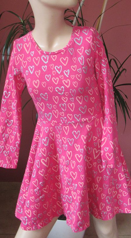 Dívčí šaty s dlouhým rukávem, bluezoo,134