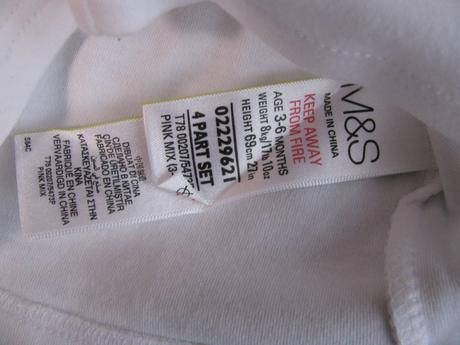 Bílé kojenecké bavlněné tričko s obrázky, marks & spencer,68