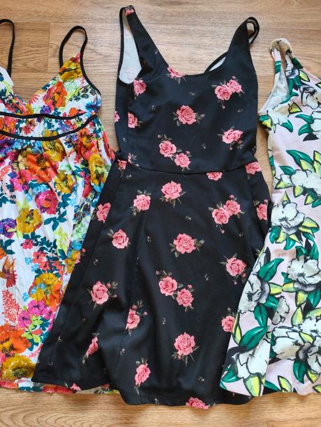 3krát dívčí / dámské šaty xs/s, 164, h&m,164