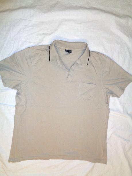 Super béžovohnědé tričko s límečkem xxl, xxl