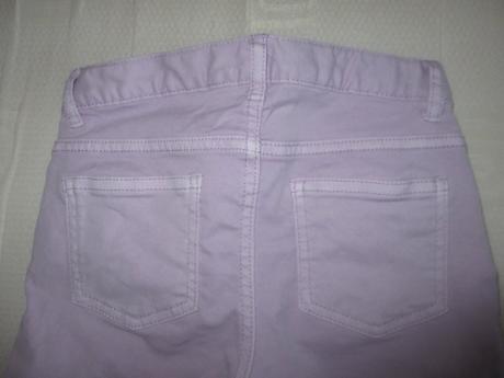 7/8 riflíky s kytkou 6-7 let, h&m,128