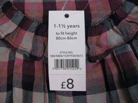 Bavlněné kárované šatičky, george,86