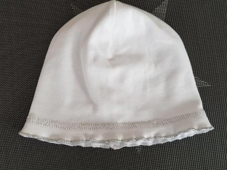 Dětska bila cepice jaro/podzim ebi vel. 46-48, 74