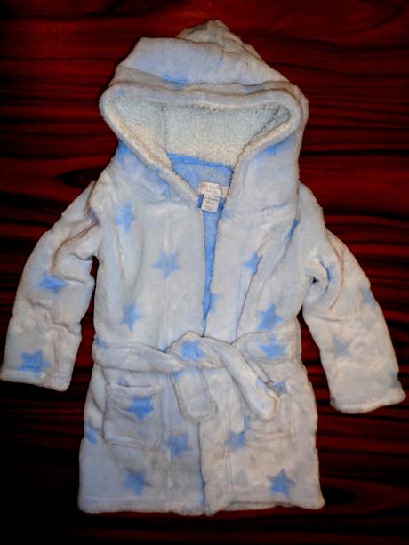 Měkoučký hvězdičkový mikroflízový župan, primark,80