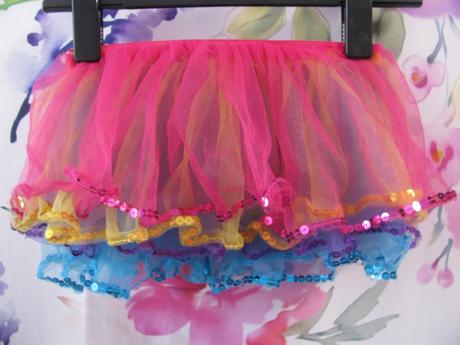 Barevná tylová vícevrstvá sukně, 104