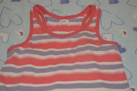 146 152 158 pruhované letní tílko, f&f,152