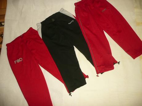 Tepláky vel 104/110 délka 57/37 cm pro hubené, 110 / 116