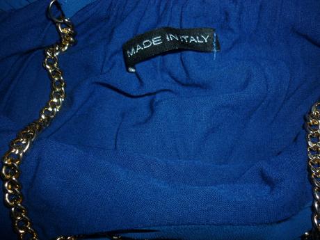 Modré šaty miss morena, s