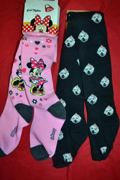 2x kvalití dívčí punčocháče v.116/122, disney,116 / 122
