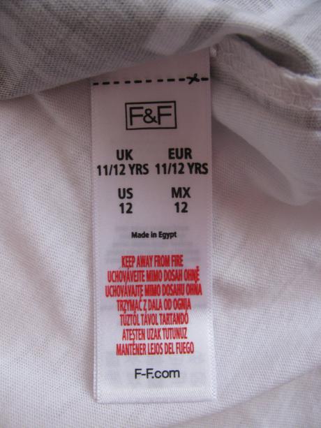 Bílé bavlněné tričko beach, f&f,152