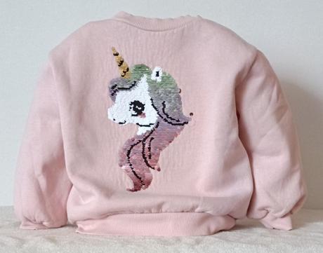 Mikina s jednorožcem, h&m,104