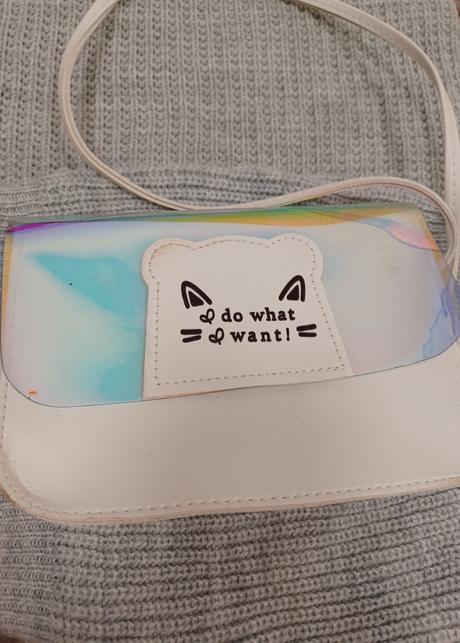 Holografická kabelka s kočkou, 