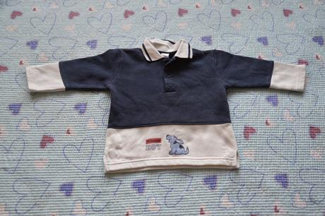 Mikina mikinka silnější triko s límečkem, c&a,86