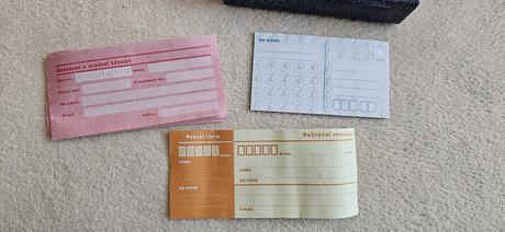 Dětská pošťácká sada - čepice, brašna, lístky, 