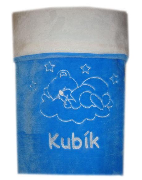 Dvojvrstvá deka s výšivkou na přání - více barev,