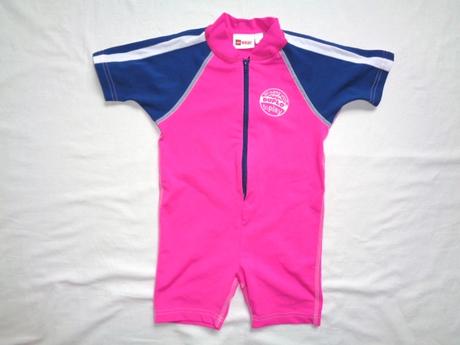Nádherný svítivě růžový plavkový overal lego, lego,98