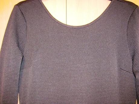 Černé žebrované šaty, h&m,l