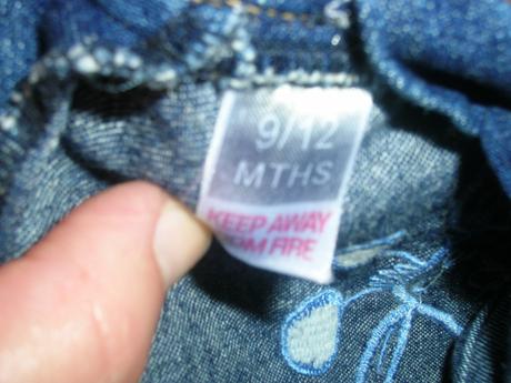 Džínové kraťasy s laclem vel. 74, jac baby,74