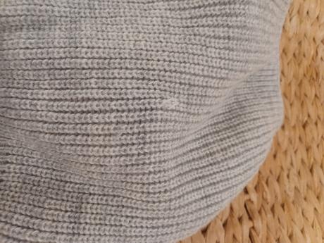 Šedý komplet čepice + nákrčník 4-8 let, h&m,110