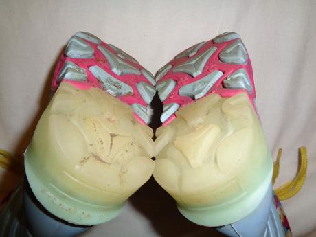 Měkoučké světle modré gumáky se srdíčky 22/23, 22