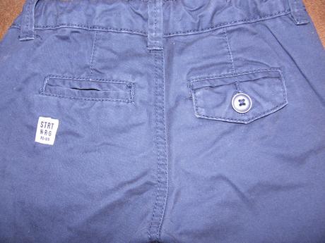 Tm.modré plátěné chino kalhoty zn. reserved vel.98, reserved,98