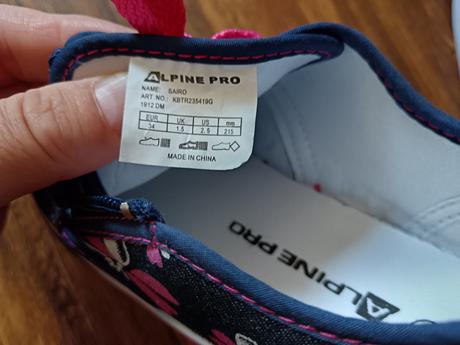 Dívčí tenisky alpine pro vel. 34, alpine pro,34