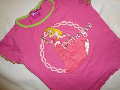 Růžové tričko s princeznou, disney,104