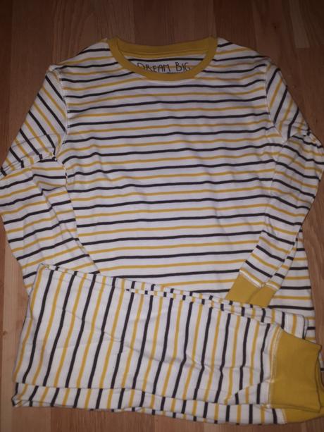 Žluté pruhy pyžamo next 128, next,128