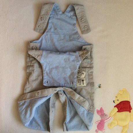 Laclové kalhoty s opičkou zn. m&s, marks & spencer,68