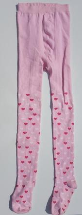 L224	dívčí punčocháče srdíčka vel. 122-128, 122