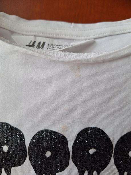 Tričko dlouhý rukáv halloween vel. 134 / 140, h&m,134