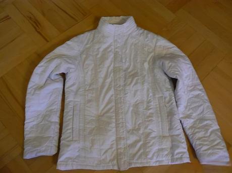 Bílá přechodová bunda, 42