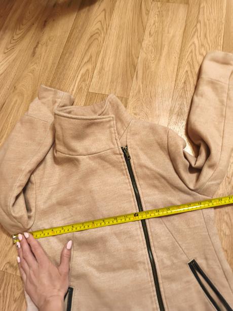 Pudrový kabátek kabát bershka s/m, bershka,s