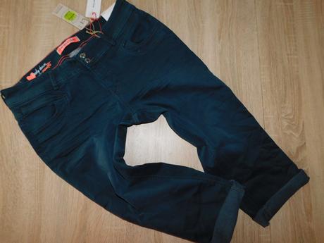 Dámské pružné 3/4 džínové kalhoty, street one,l