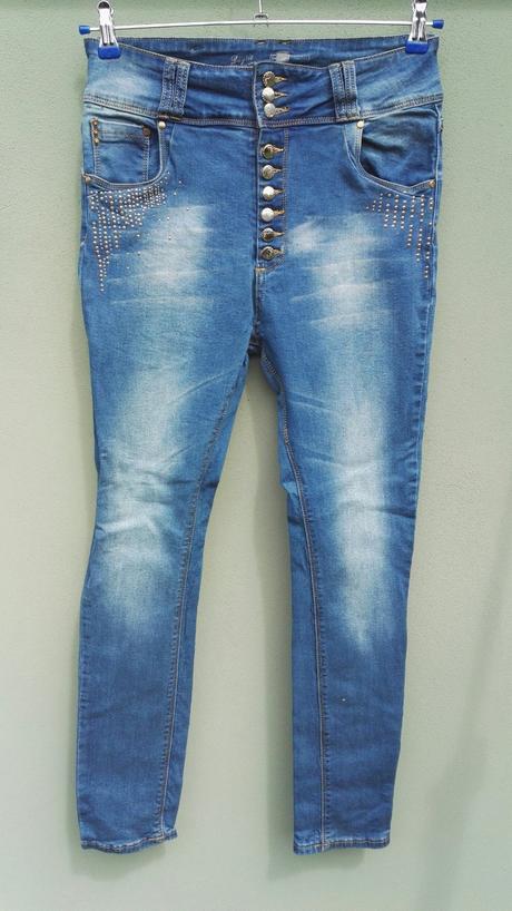 Zdobené skinny rifle daysie - vel.38, 38