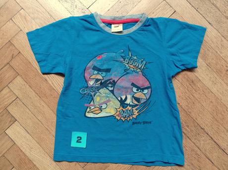 Triko krátký rukáv 110 - angry birds, george,110