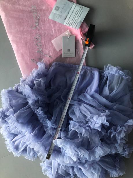 Luxus extra bohatá tutu sukně levandule modrá 4-6l, 104