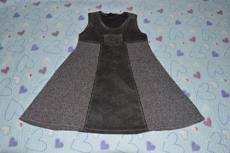 Elastické šedé šaty, český výrobek, zn. drahstyl, 122