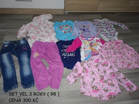 Set pro slečny  vel 98 10 ks, 86–98
