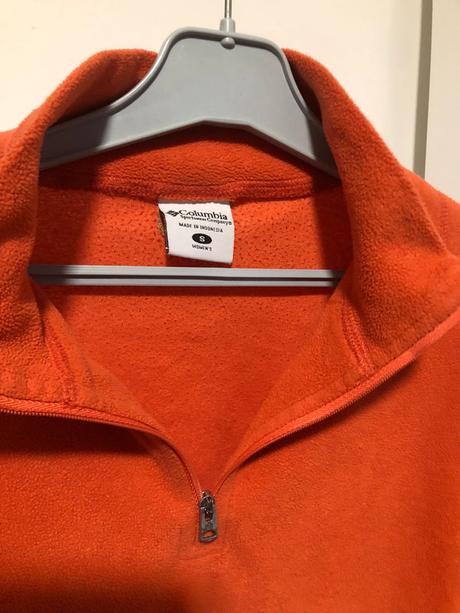 Oranžová flísová mikina, 158