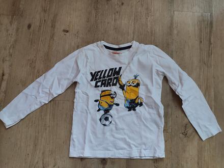 Tričko dlouhý rukáv 110/116 mimoni, 110