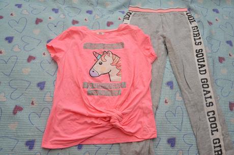 140 girls komplet bavlněné triko tepláky, 140