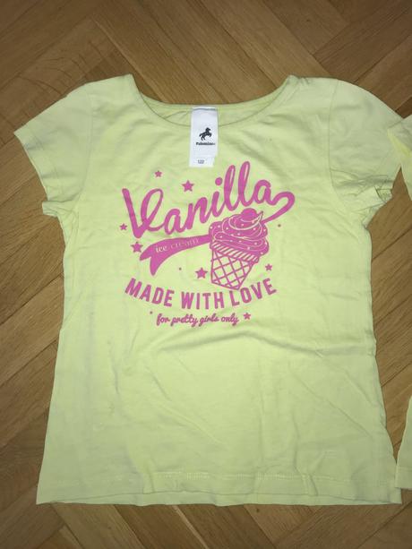 2x tričko 110,122,zmrzlina , palomino, 116