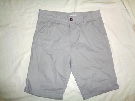Luxusní světle šedé elegantní kraťasy, bluezoo,158
