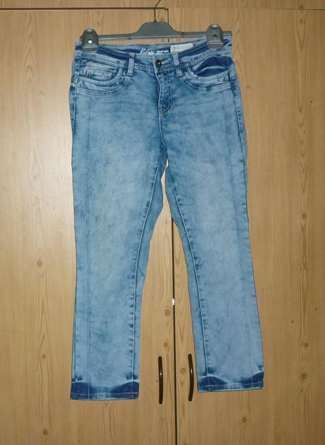 Dámské capri džínové kalhoty vintage denim, s